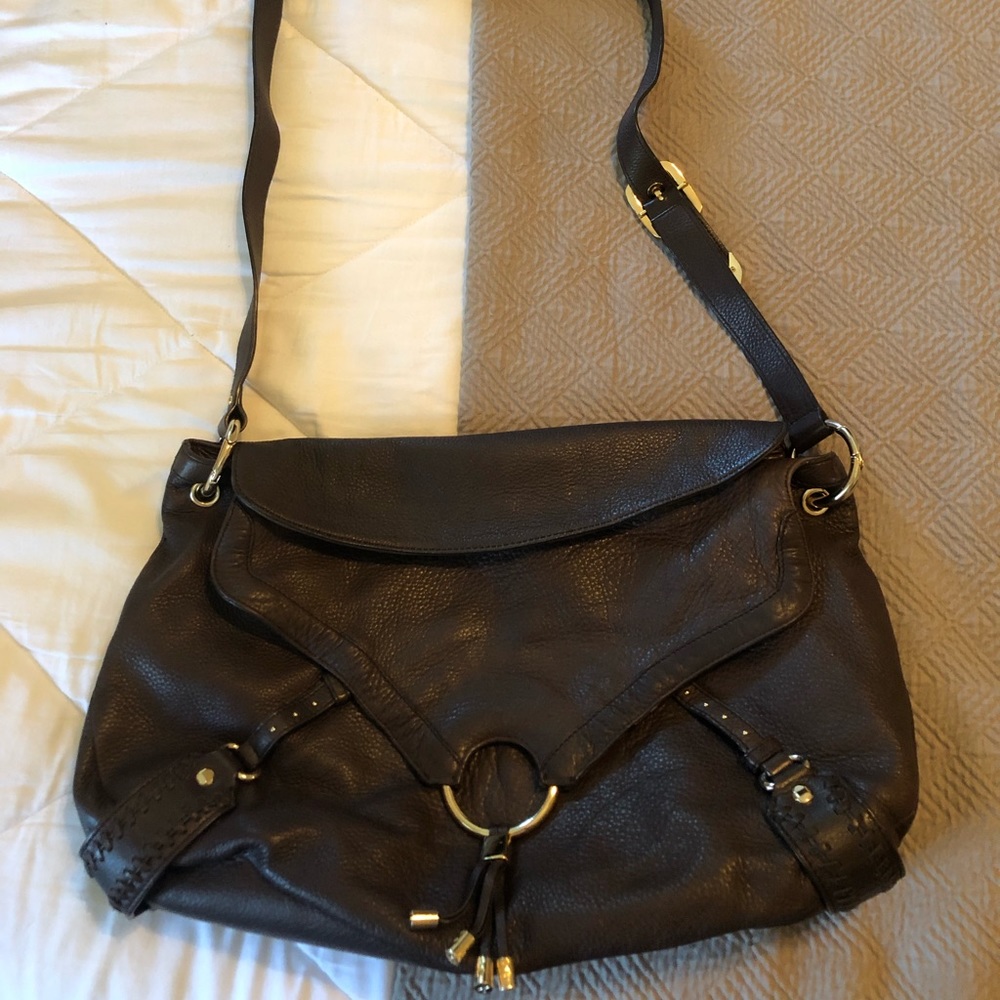 Brown Cole Haan leather handbag.